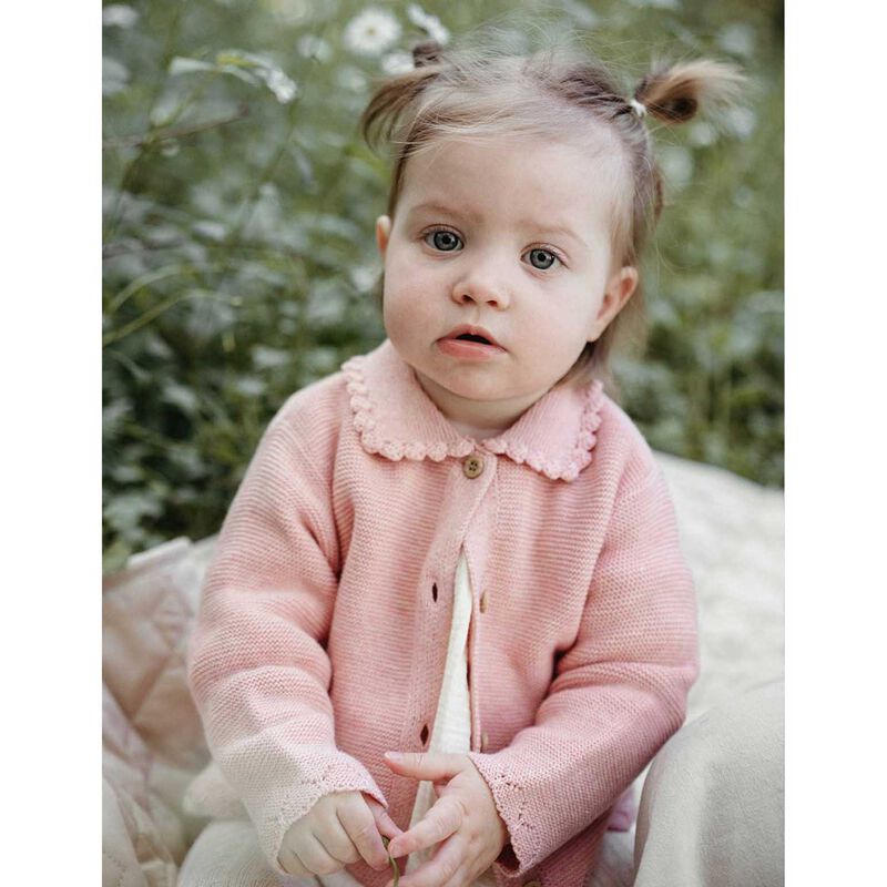 Purebaby Crochet Collar Cardigan image number 1